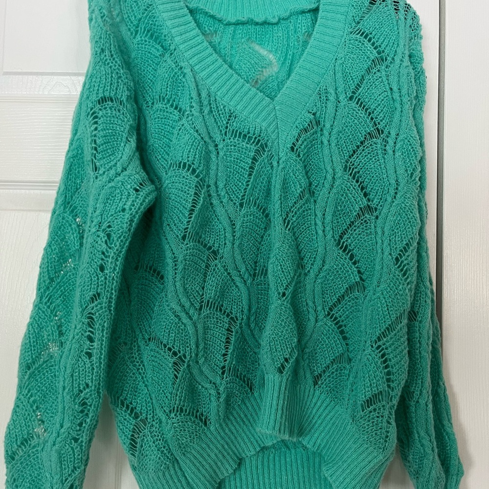 SHEIN Teal Sweater